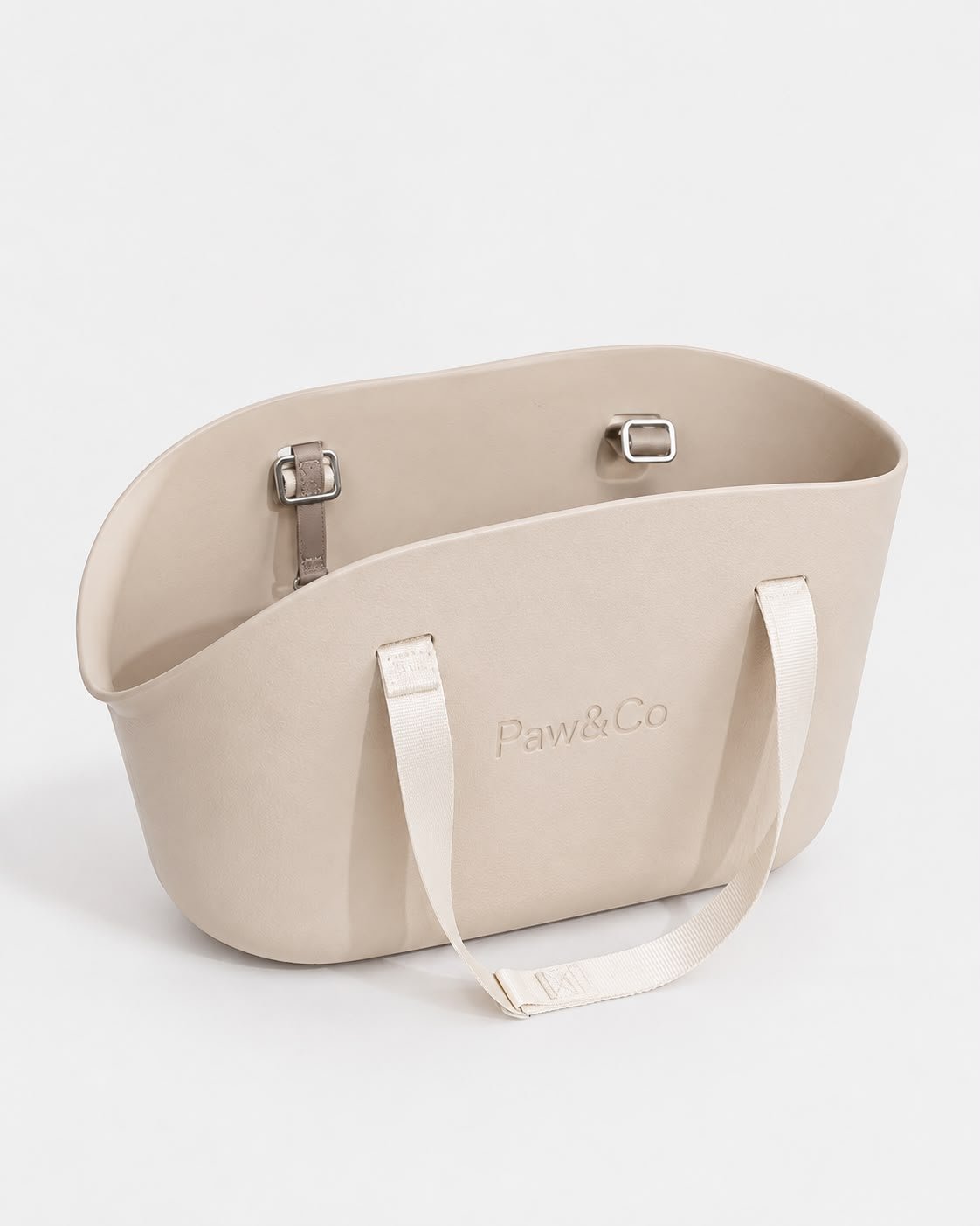 Bolso transportador Paw & Co. color beige